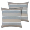 FUNHOME Outdoor Pillow Covers 18x18 Inch Pack of 2, No Insert-Grey Stripe - color: Grey Stripe, size: 18"L x 18"W