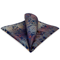 S&W SHLAX&WING Mens Pocket Square Paisley Multicolor Large for Business Wedding - color: Bh26