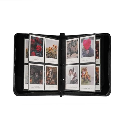 Large Polaroid Photo Album Binder, 240 Pockets. Black - color: Black