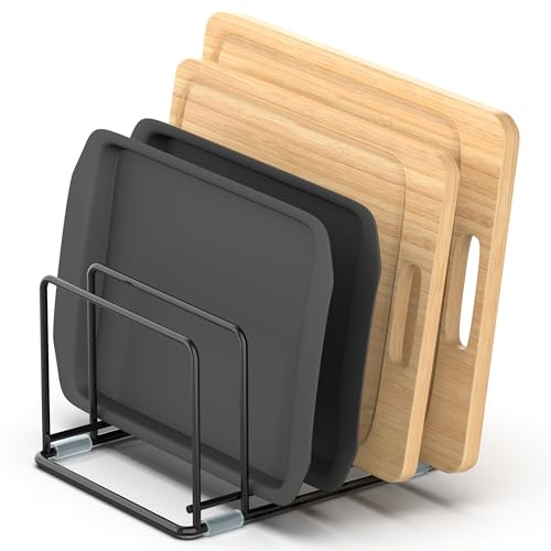 Cutting Board Organizer, Kitchen Cabinet Organizer - style: 1PC(Medium)