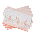 Maison d' Hermine Placemats Set of 4 Reusable 100% Cotton (13"x19") - color: 008 - Bunny Party, size: 13" X 19" (Pack of 4)