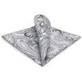 S&W SHLAX&WING Mens Pocket Square Paisley Multicolor Large for Business Wedding - color: Kh7