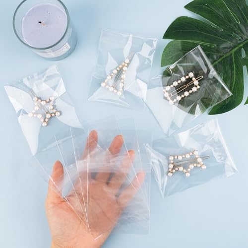 Golden State Art 3"x 4" Acid-Free Crystal Clear Storage Sleeves,200 Pack - size: 3x4