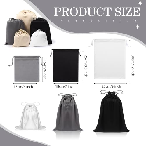 20 Pcs Satin Game Storage Bags for Women Men, S,M,L, Classic Color - color: Classic Color, size: S,M,L