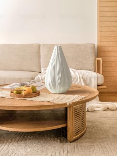 Modern Ceramic Table Lamp for Nightstand Bedroom Living Room