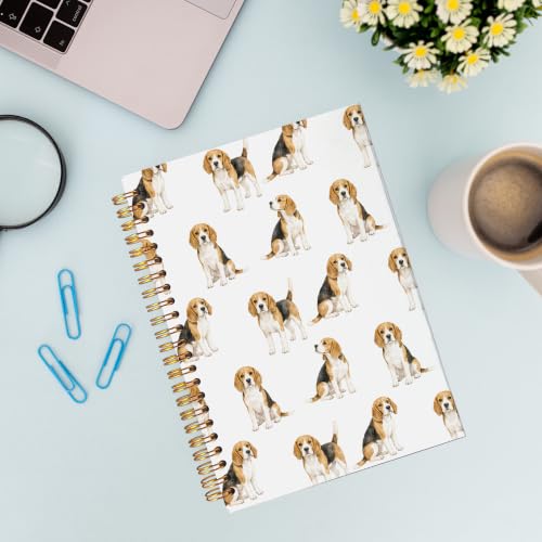 VNWEK Beagle Dog Spiral Notebook Journal 5.5x8.3 Inch - color: Beagle
