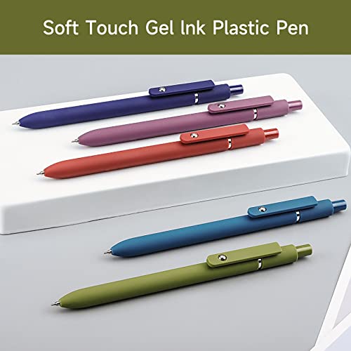 YOXMJDB Gel Pens, 10 Pcs 0.5mm Fine Point Smooth Writing Pens High-End Series Black Ink Pens for Journaling Note Taking, School Office Supplies for Women Men (10 Pcs Mixed colors) - color: 10 Pcs Mixed colors