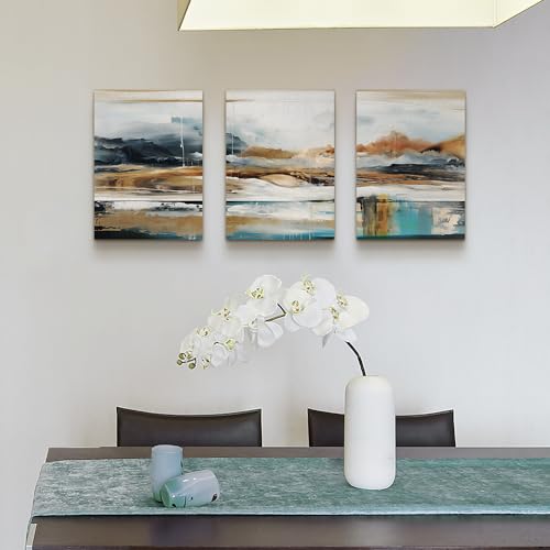 MHARTK66 Abstract Nature Landscape Wall Art for Living Room, Set of 3 Modern Canvas Prints Paintings Artwork for Walls, Wall Decor Pictures for Bedroom Dining Room Office Home Decoration 16x24 Inch - color: Abstract Wall Pictures, size: 16x24inches*3pcs