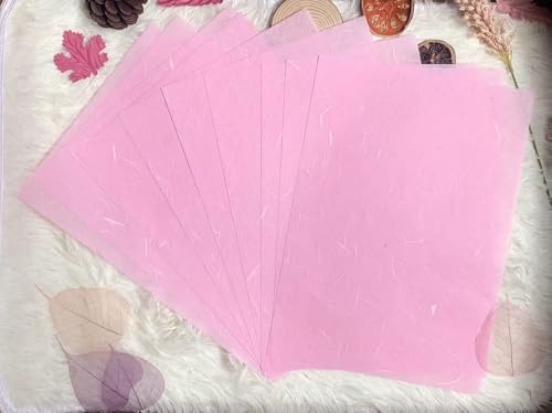A5 50 Sheets Natural Fiber Mulberry Tree, Mulberry paper Sheets Square Origami, Arts Folding Craft, Decoration, Paper for DIY Crafts. 8.3" x 5.8" (Wedding Tone, A5) - color: Wedding Tone, size: A5