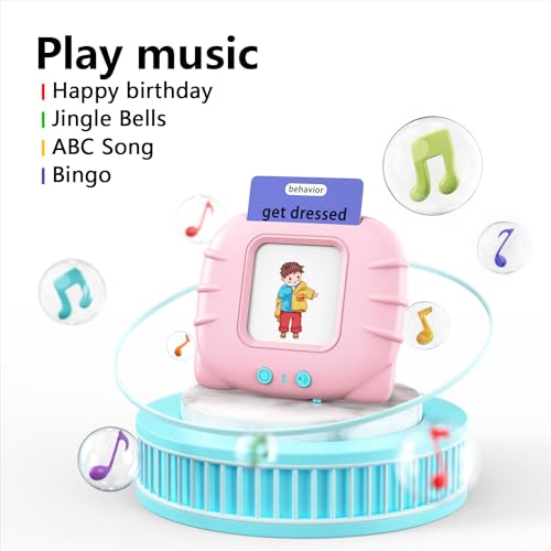 Lapare Audible Flash Cards Toys for Toddlers 2 3 4 5 6, Learn ABC Letters, Numbers 0-100,Phrases,Objects, Adjectives, and More Dolch Sight Words, 280 Cards with 560 Words/Phrases (Pink) - color: Pink, size: 560 Sight Words English (numbers 0-100)