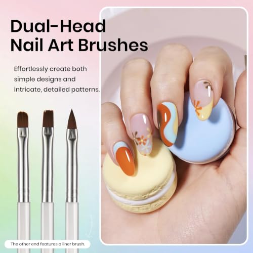 Beetles 31pcs Nail Art Brushes, Dotting Tools, Nail Art Pens, Dust Brush - color: A-Multicolor-31