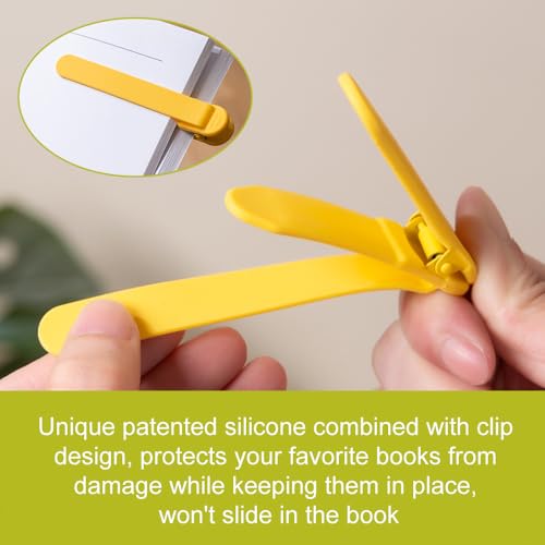 9Pcs Automatic Bookmark, Silicone Smart Book Marks for Reading Women, Men, Kids,Cute Unique Book Markers Bookmark Clip Reading Accessories Gifts for Book Lovers - color: 1 Dark Grey+1 Light Grey+1 Beige+6 Colorful