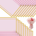 CCIJESW 20 Sheets Flower Bouquet Wrapping Paper Pink - color: 034-Transparent Pink