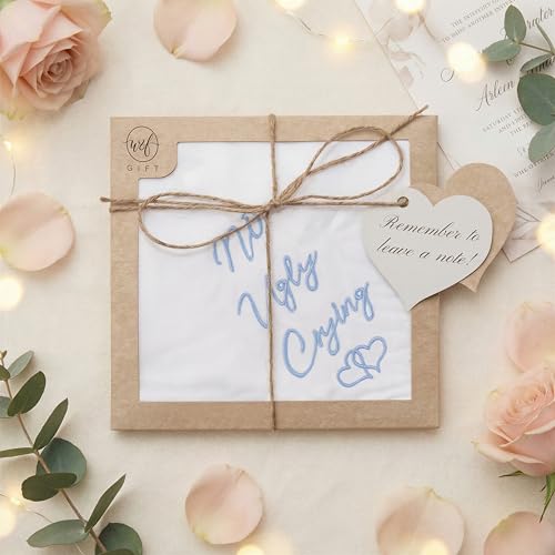 Mother of the Bride Gifts Wedding Handkerchief Keepsake - color: No Ugly Crying, style: Brown Envelope