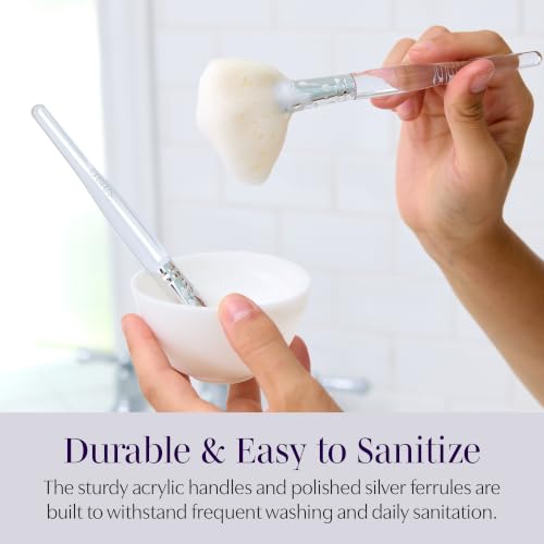 Saian Facial Cleansing Brush, Fan Style Skincare Brushes - Set of 2
