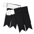 EZE Kilt Flashes for Men with Heavy Buckle Adjusters, Plain & Tartan Kilt Sock Flashes Acrylic Wool - color: Black