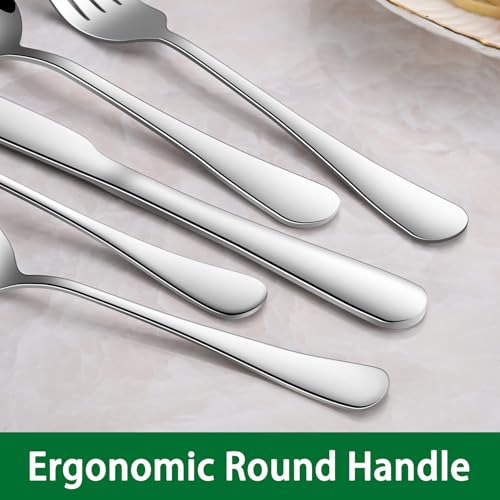 8-Piece 6.7 Inches Stainless Steel Tea Spoon,Durable Dishwasher Safe Teaspoons,Silverware Dessert Spoons For Kitchen,Small Spoons For Restaurant,Hotel - color: Silvera