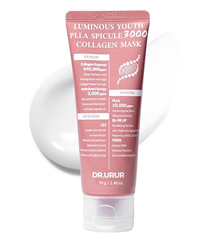 Collagen Face Mask for Firming, Hydrating & Radiance with Niacinamide, Jojoba Oil & Collagen Water, 70g - color: Mask