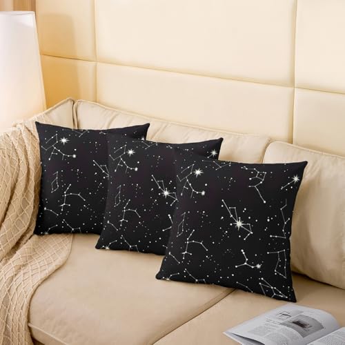 Feelyou Outer Space Constellation Throw Pillow Cover 1 Piece 22"x22" - color: Multi 06, size: 22" x 22" (Pack of 1)