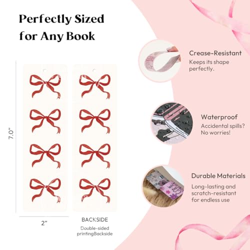 Kaciola Studio 10 PCS Sassy Bookmarks, Funny Bookmarks for Women, Double Sided Lucky Booklover Gifts, Cute Gifts for Romance Reader Friends Girls - color: Sassy