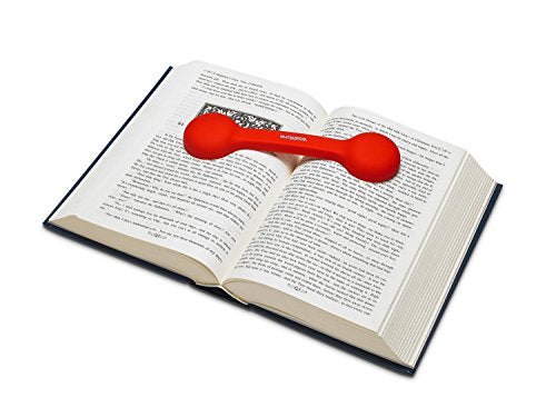 Bookmark/Weight-Page Holder-Holds Books Open and in Place-RED-by Superior Essentials - color: Red