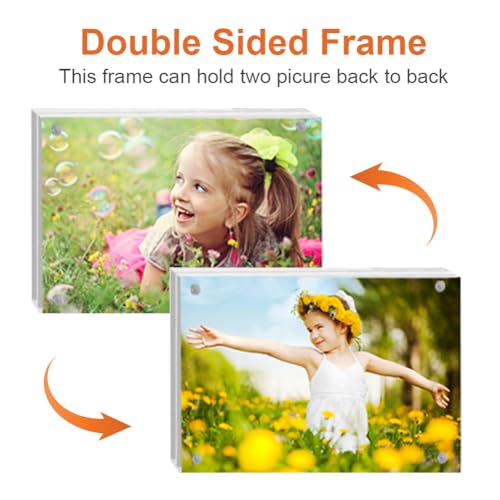 8 Pack Mini Acrylic Picture Frames 2.5 x 3.5 Inch - size: 2.5X3.5