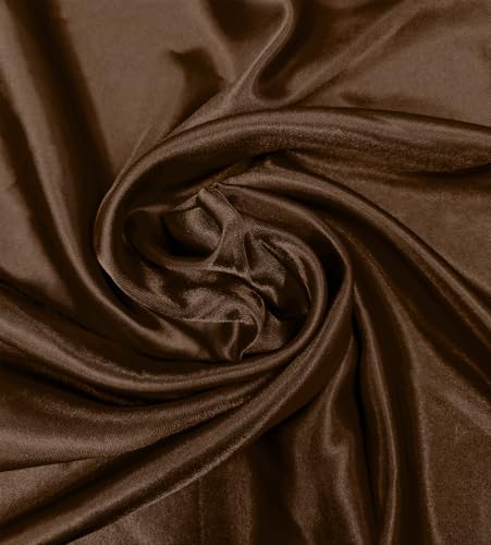 1 Piece of Square Satin Scarf Wrap Ribbon Neck Scarfs Halloween Retro Costume (23.62" x 23.62") - color: Dark Coffee