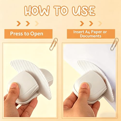 Document Holder for Typing - Document Stand for Desk When Typing,Portable Copies Stand Desktop Document Holder Stand for A4 Paper Documents Office Typing Reading (White) - color: White