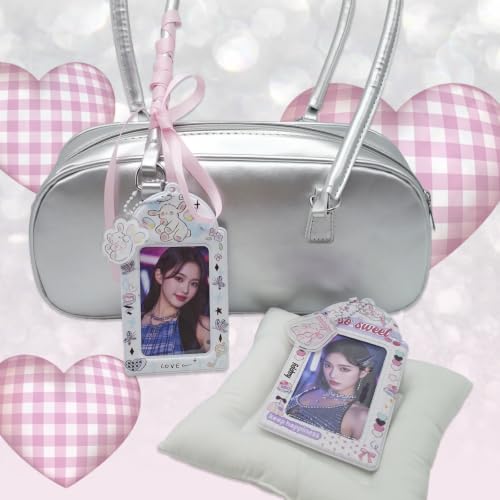 2 Pack K-pop Photocard Holder Keychain, Photo Card Holder with Cute Lamb - style: Lamb