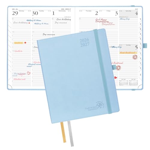 POPRUN Planner 2026-2027, Large-8.5" x 10.5", Academic Weekly Planner - color: Blue, size: Large-8.5" x 10.5", style: Academic Year 2026-2027