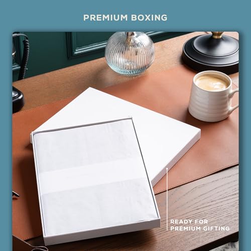 BEECHMORE BOOKS A4 8.5x11.5 Lined Leather Journal For Men 120 GSM, Gift Box - color: Arctic Teal, size: A4 - 8.5" x 11.5" Large