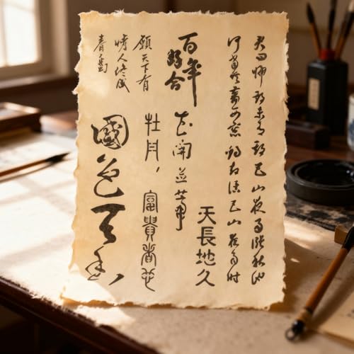 TIAMECH A4 Reusable Chinese Calligraphy Stencil for Painting - style: Chinese Calligraphy Beauty