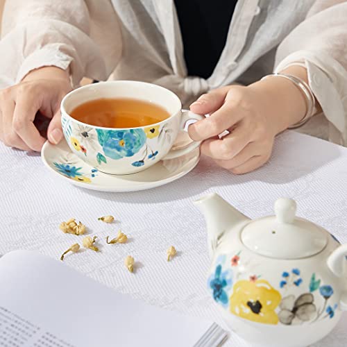Tea for One Set, Teapot for One, Teapot and Cup Set - color: Multicolor