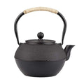 YJX Black Cast Iron Teapot, Tea Kettle for Stove Top, 40.6oz Tea Pot - size: 1200 ml without Cups