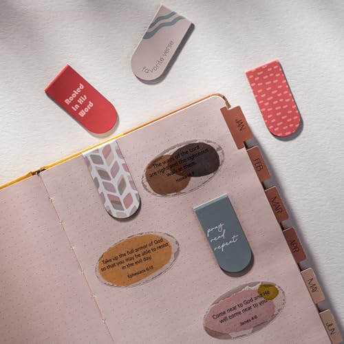 DiverseBee Magnetic Bible Bookmarks, 5 Pack (Pray) - color: Pray
