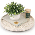 Mother of Pearl Turntable Organizer - Table & Countertop, Cabinet & Pantry Lazy Susan (12.5 in)