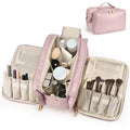 HauteHues Travel Makeup Bag Women's Large Capacity Cosmetic Organize Pink - color: Pink