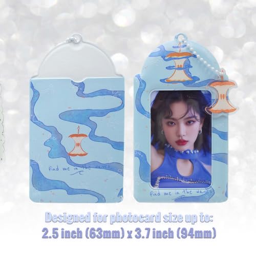 2 Pack K-pop Photocard Holder Keychain, Photo Card Holder with Cute Bunny - style: Bunny