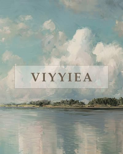 VIYYIEA Extra Large Blue Sky Clouds Canvas Wall Art, Impressionist, 36x54in - color: Cloud Landscape Scroll
