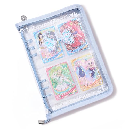 Card Binder for Girls with 4 Pocket Sleeves for 160 Cards (Blue)