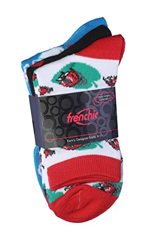 Frenchic 12/24/48 Pairs Pack Women's Colorful Patterned Cute Funny Casual Fashion Crew Socks - color: Multi #11