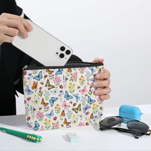 Butterfly Makeup Bag for Women Travel Organizer Pouch Cosmetic Bags 01 - color: Multicolor 1582