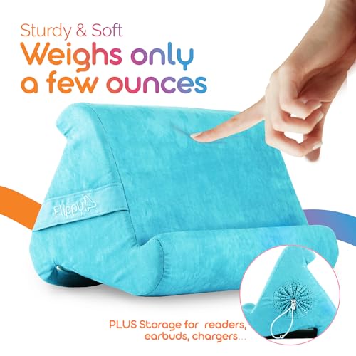 Flippy Original Tablet Pillow Stand & iPad Holder, Gift for Book Lovers & Readers, Multi-Angle Stand with Storage for Lap, Desk & Bed, Compatible with Kindle, Fire, iPad & Samsung, I Wanna Go to Miami - color: I Wanna Go To Miami 4.0