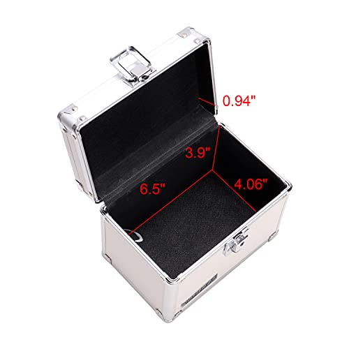 Vaultz Lockable Index Card Holder - Flash Card Organizer for Recipes, Passwords or Studying Holds 450 4x6 Notecards - Index Card Box Study Accessories, White - color: White, size: 4 X 6 Inch