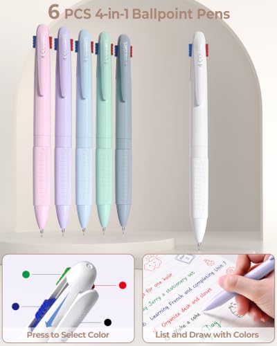 Four Candies 56 PCS Aesthetic School Supplies with Pencil Case (Cream) - color: Cream