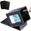 Venssu MTG Deck Box with Commander Display Window (Black＆Grey, 1 window) - color: Black and Grey