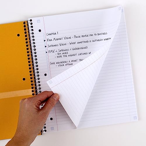 Five Star Spiral Notebook + Study App, 5 Subject, College Ruled Paper, 8-1/2" x 11", Fights Ink Bleed, Water Resistant Cover, Pacific Blue (73635), 200 Sheets (Pack of 2) - color: Blue, size: 1 Count (Pack of 2)