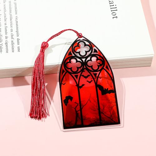 ACOTAR Night Court Acrylic Bookmark Set, Dark Fantasy Page Markers - style: Dark