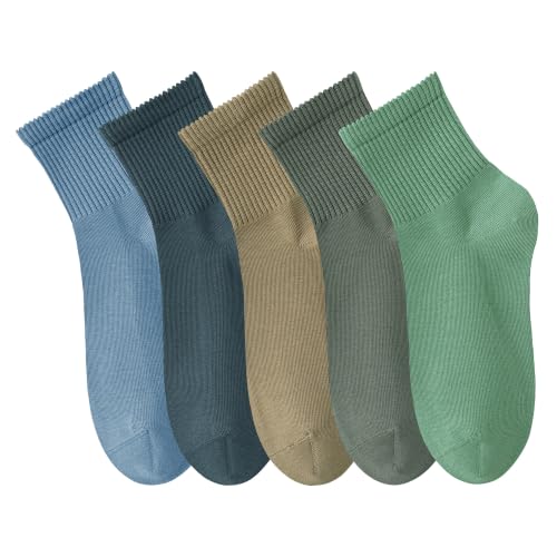 Women's Cotton Quarter Crew Socks - color: 05 Multicolor - 5 Pairs