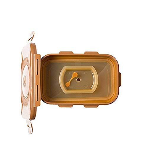 E-Jen Premium Kimchi, Sauerkraut Container Probiotic Fermentation with Inner Vacuum Lid (Earthenware Brown, 0.45 gal/ 1.7L) - color: Earthenware Brown, size: 0.45 gal